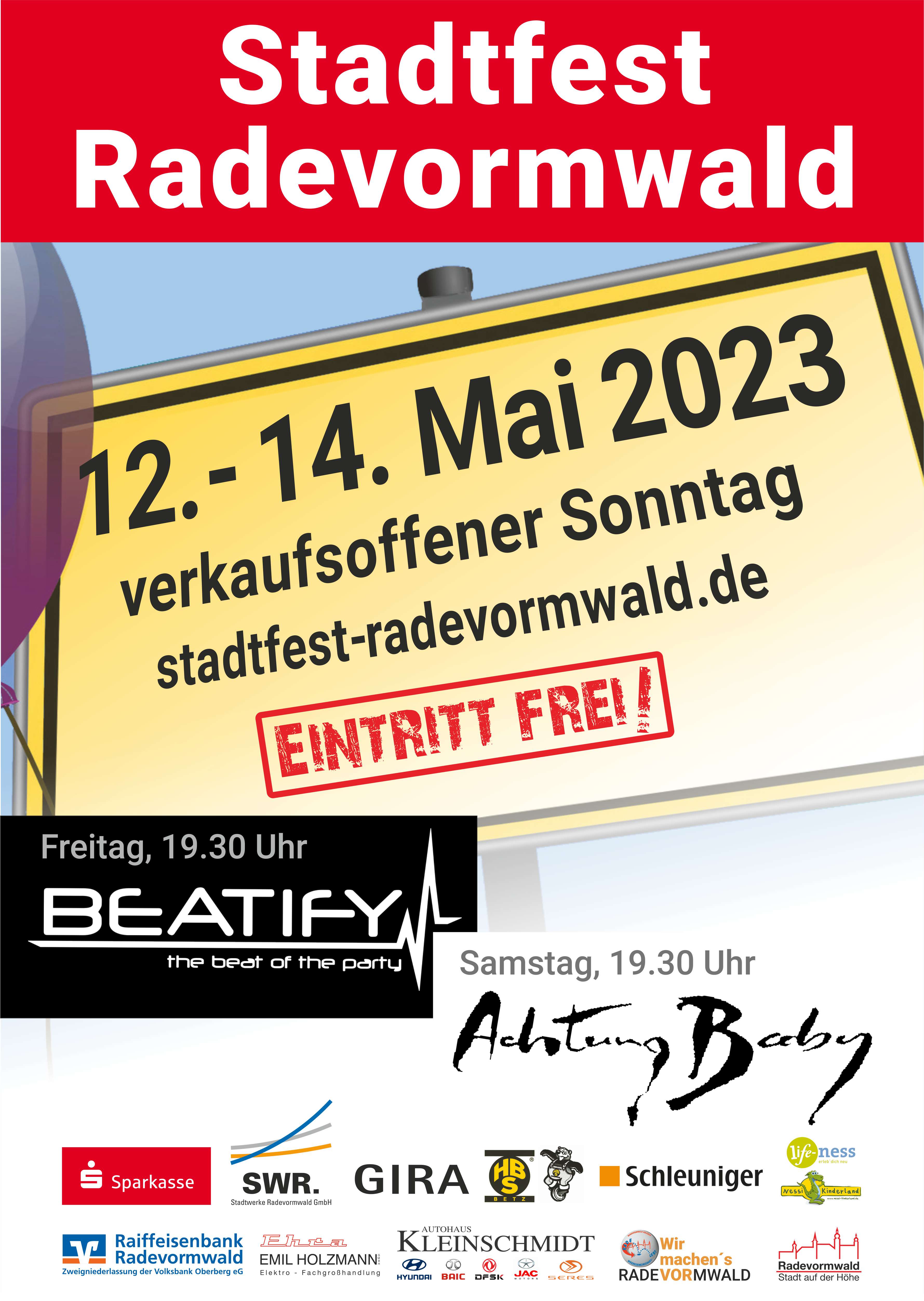 Plakat A3 Stadtfest 2023